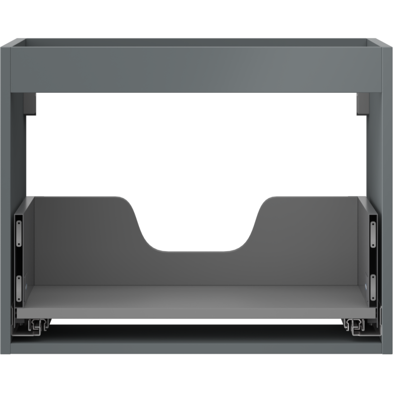 Mexen Box-A Korpus Waschtischunterschrank 60 cm, 1 Schublade, Graphit Matt - 91AX0-0600-470-1-66