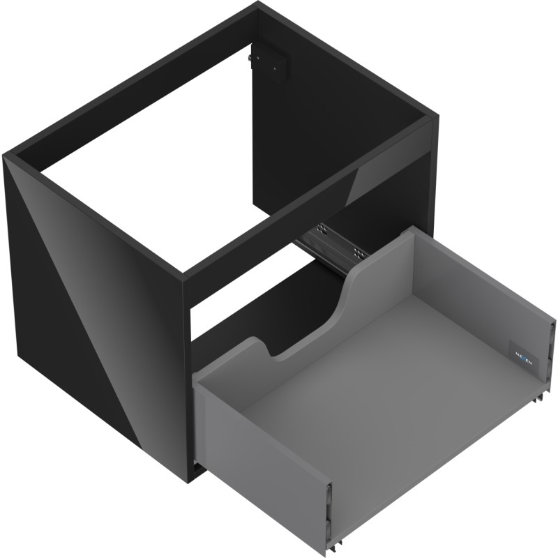 Mexen Box-A valamukapi korpus 60 cm, 1 sahtel, must läige - 91AX0-0600-470-1-70
