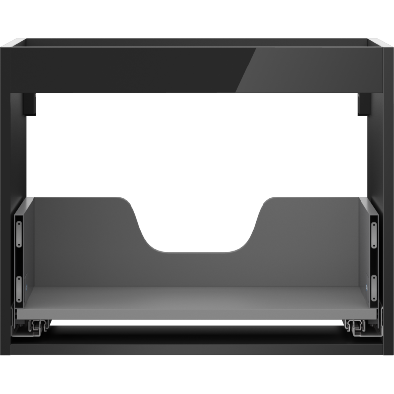 Mexen Box-A corpo dell'armadietto sotto lavandino 60 cm, 1 cassetto, nero lucido - 91AX0-0600-470-1-70