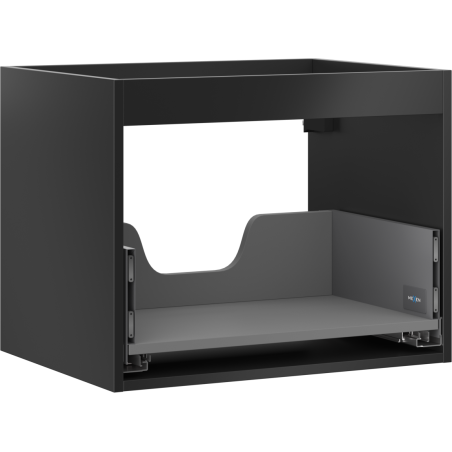 Mexen Box-A Korpus des Waschtischunterschranks 60 cm, 1 Schublade, schwarz matt - 91AX0-0600-470-1-71