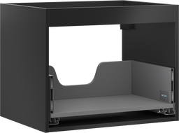 Mexen Box-A Korpus des Waschtischunterschranks 60 cm, 1 Schublade, schwarz matt - 91AX0-0600-470-1-71