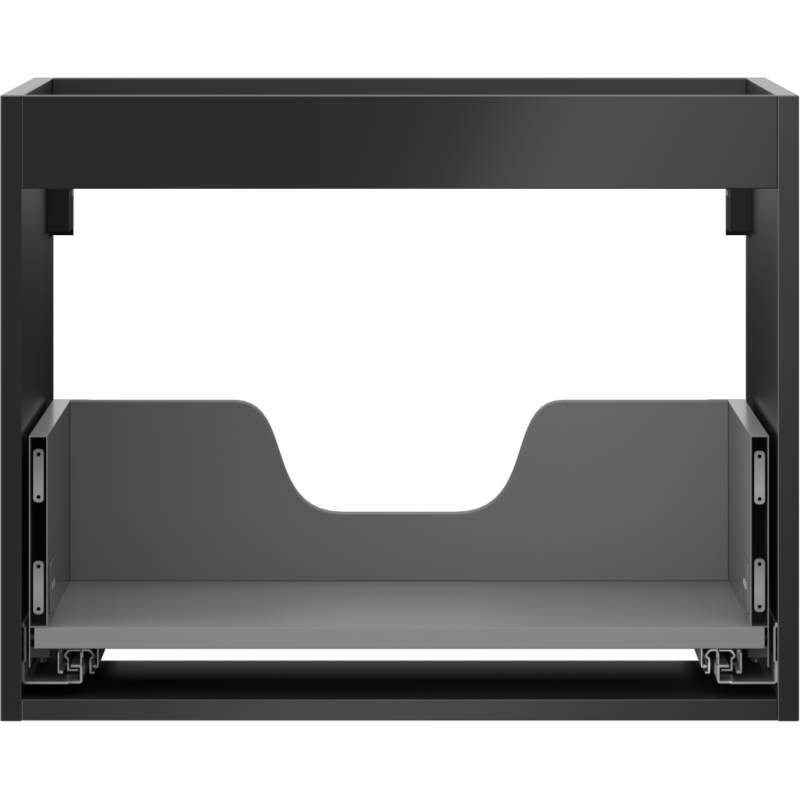 Mexen Box-A corpo dell'armadietto sotto lavabo 60 cm, 1 cassetto, nero opaco - 91AX0-0600-470-1-71