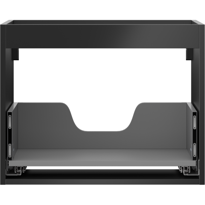 Mexen Box-A cuerpo de mueble bajo lavabo de 60 cm, 1 cajón, negro mate - 91AX0-0600-470-1-71