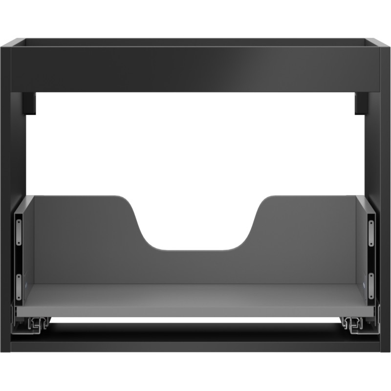 Mexen Box-A kućište ormarića ispod umivaonika 60 cm, 1 ladica, crna mat - 91AX0-0600-470-1-71