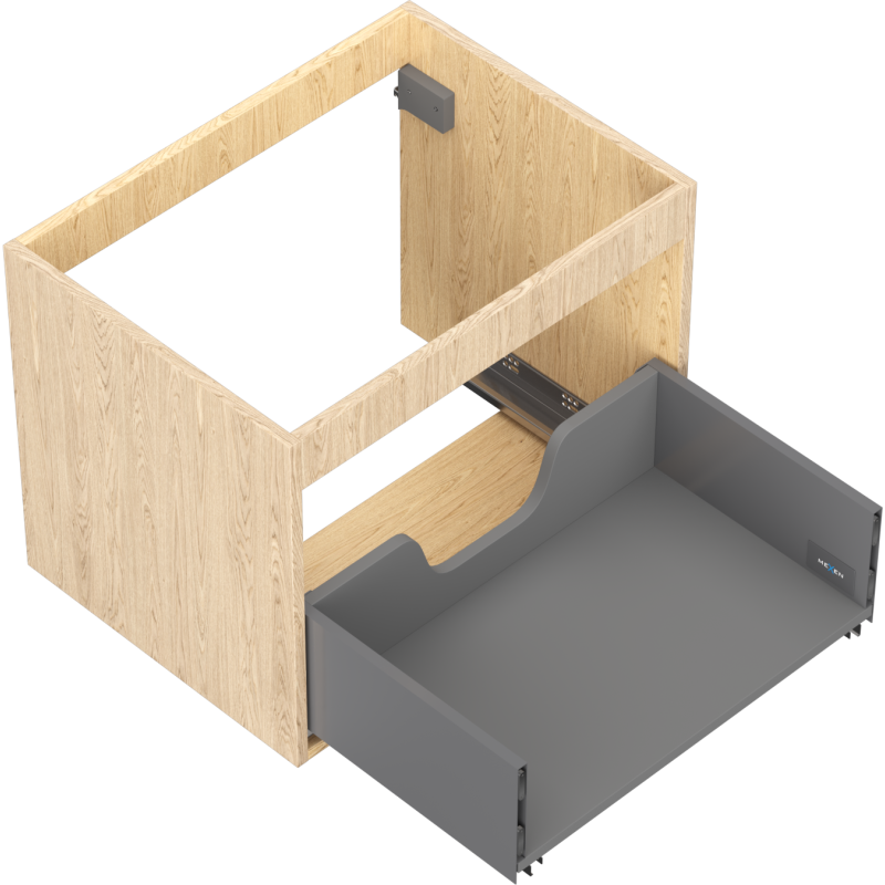 Mexen Box-A korpus szafki podumywalkowej 60 cm, 1 szuflada, dąb - 91AX0-0600-470-1-81