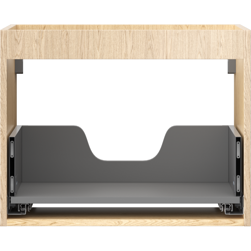 Mexen Box-A kabinettkropp för tvättställ 60 cm, 1 låda, ek - 91AX0-0600-470-1-81