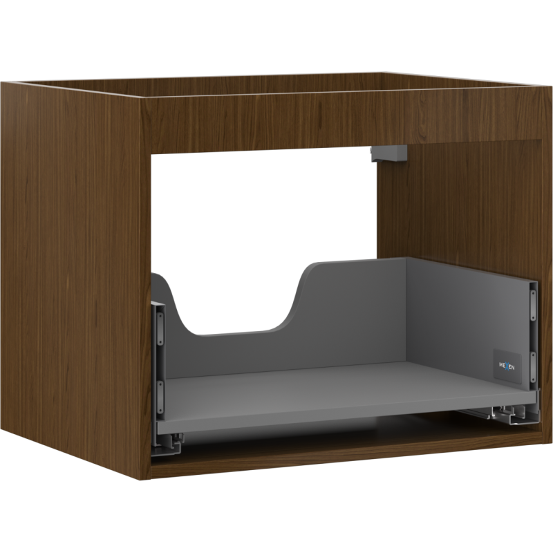 Mexen Box-A cuerpo del armario bajo lavabo 60 cm, 1 cajón, nogal - 91AX0-0600-470-1-86