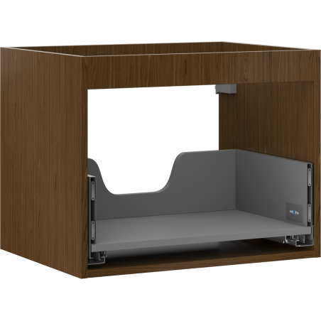 Mexen Box-A meuble sous-lavabo 60 cm, 1 tiroir, noyer - 91AX0-0600-470-1-86
