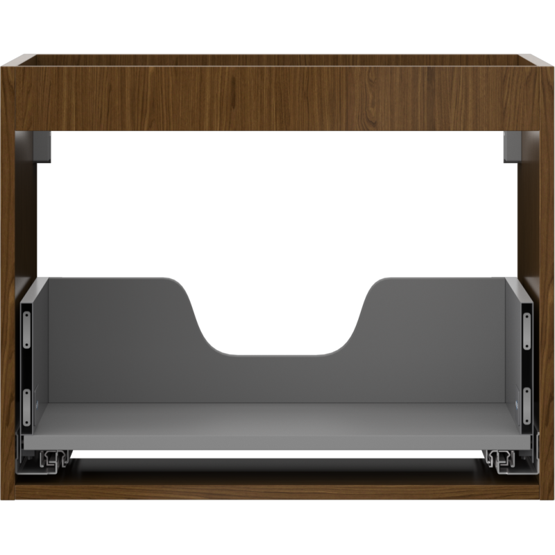 Mexen Box-A kast lichaam voor wastafel 60 cm, 1 lade, walnoot - 91AX0-0600-470-1-86