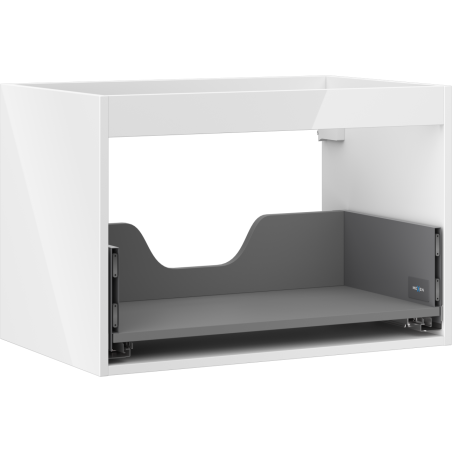Mexen Box-A Korpus eines Waschbeckenunterschranks 70 cm, 1 Schublade, weiß glänzend - 91AX0-0700-470-1-00