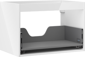 Mexen Box-A kastlichaam 70 cm, 1 lade, witte glans - 91AX0-0700-470-1-00