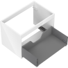 Mexen Box-A cuerpo de mueble bajo lavabo 70 cm, 1 cajón, blanco brillo - 91AX0-0700-470-1-00