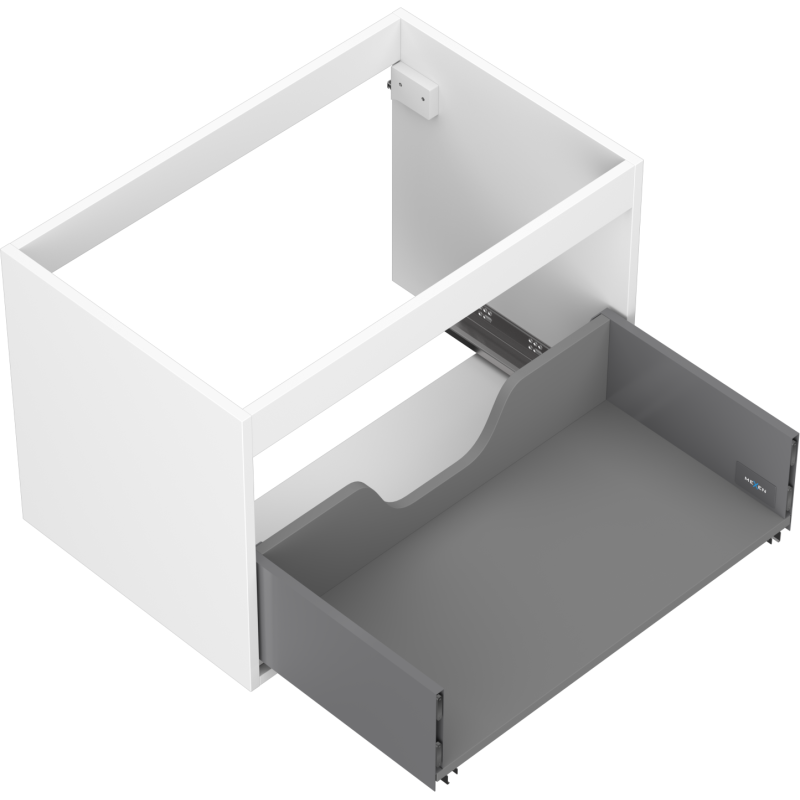 Mexen Box-A korpus szafki podumywalkowej 70 cm, 1 szuflada, biały mat - 91AX0-0700-470-1-01
