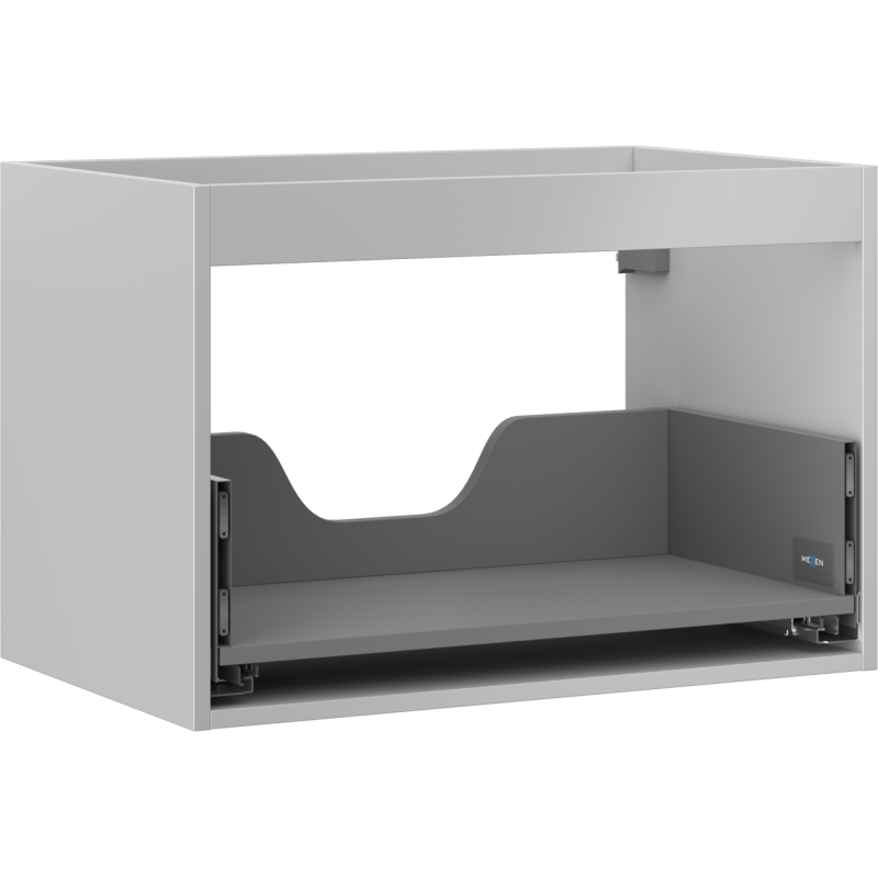 Mexen Box-A 70 cm allaskaapin runko, 1 laatikko, harmaa matta - 91AX0-0700-470-1-62