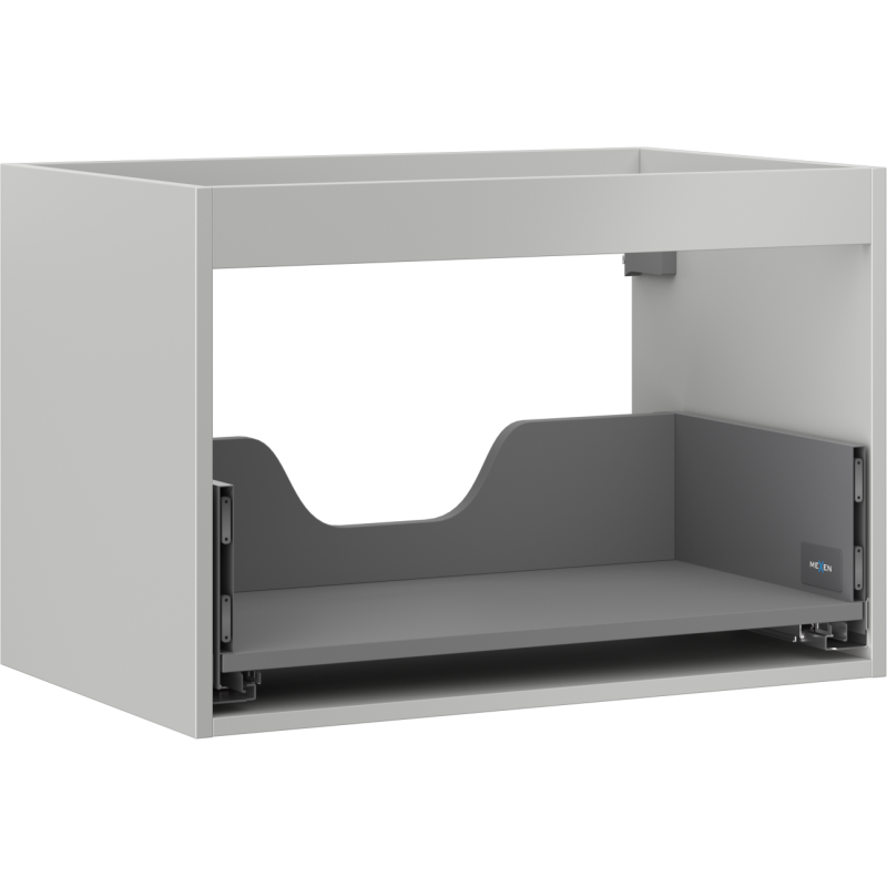 Mexen Box-A corpo dell'armadietto sotto lavabo 70 cm, 1 cassetto, grigio opaco - 91AX0-0700-470-1-62