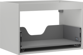 Mexen Box-A cuerpo del mueble de baño 70 cm, 1 cajón, gris mate - 91AX0-0700-470-1-62
