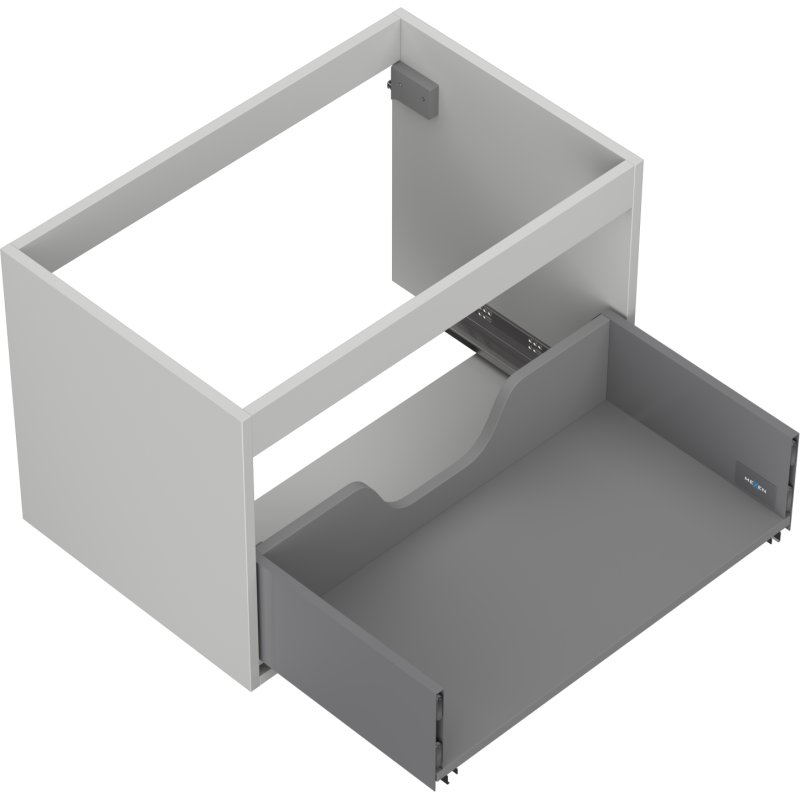 Mexen Box-A korpus szafki podumywalkowej 70 cm, 1 szuflada, szary mat - 91AX0-0700-470-1-62