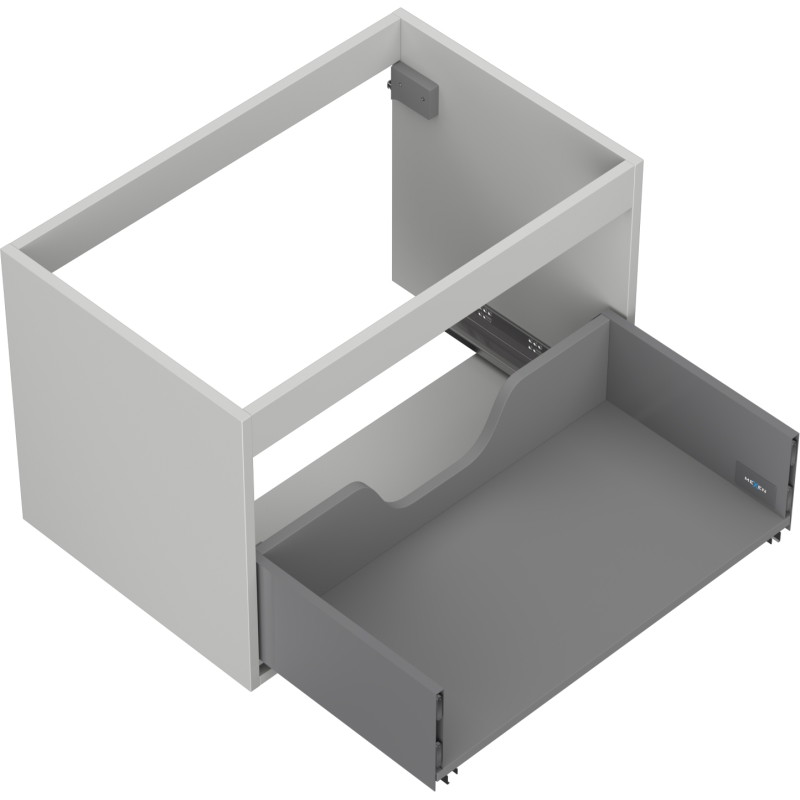 Mexen Box-A valamualuse kapi korpus 70 cm, 1 sahtel, hall matt - 91AX0-0700-470-1-62