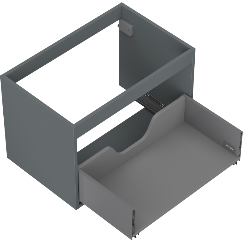 Mexen Box-A korpus szafki podumywalkowej 70 cm, 1 szuflada, grafit mat - 91AX0-0700-470-1-66