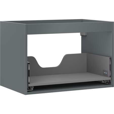 Mexen Box-A kastkorpus voor wastafel 70 cm, 1 lade, grafiet mat - 91AX0-0700-470-1-66