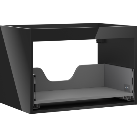 Mexen Box-A mobile da bagno sottolavabo 70 cm, 1 cassetto, nero lucido - 91AX0-0700-470-1-70