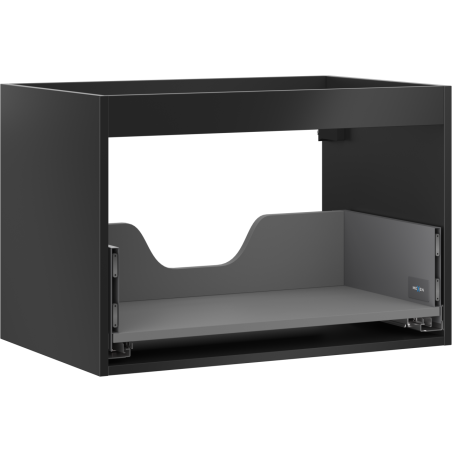 Mexen Box-A armoire de salle de bain 70 cm, 1 tiroir, noir mat - 91AX0-0700-470-1-71