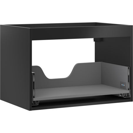 Mexen Box-A cabinet body for washbasin 70 cm, 1 drawer, black matte - 91AX0-0700-470-1-71