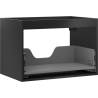 Mexen Box-A ormar za kupaonski umivaonik 70 cm, 1 ladica, crni mat - 91AX0-0700-470-1-71