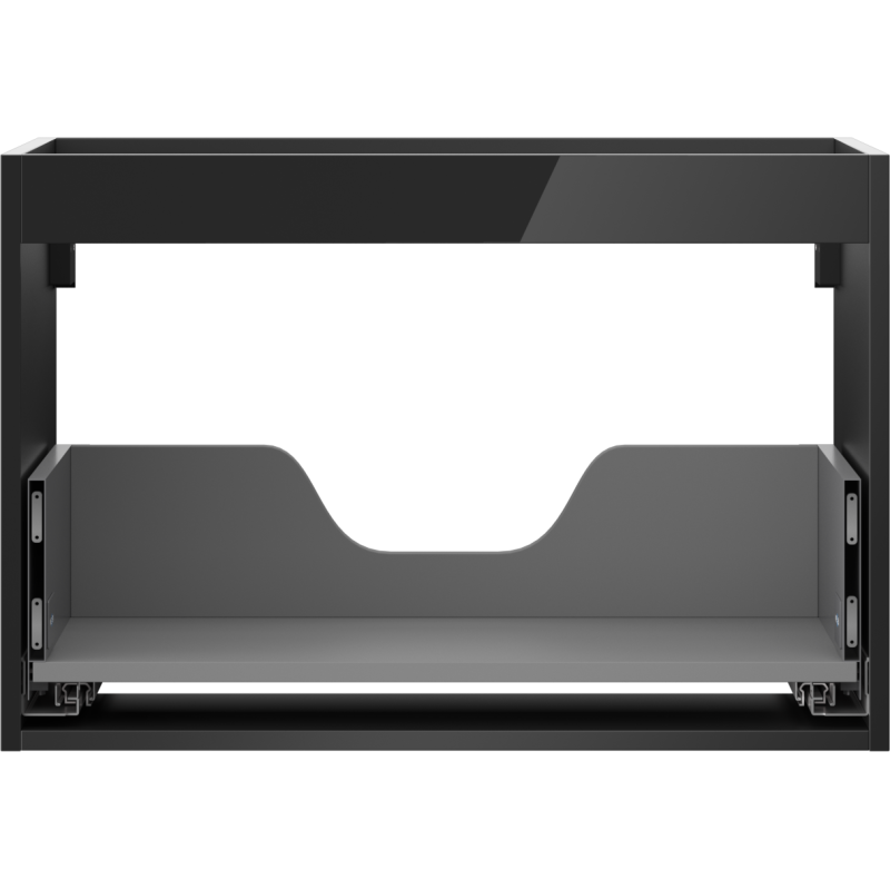 Mexen Box-A mobile da bagno sottolavabo 70 cm, 1 cassetto, nero lucido - 91AX0-0700-470-1-70