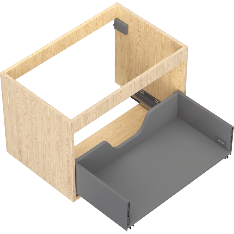 Mexen Box-A korpus szafki podumywalkowej 70 cm, 1 szuflada, dąb - 91AX0-0700-470-1-81
