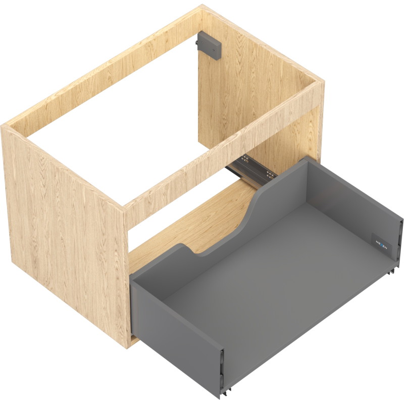 Mexen Box-A valamu aluse kapi korpus 70 cm, 1 sahtel, tamm - 91AX0-0700-470-1-81