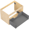 Mexen Box-A cabinet body for washbasin 70 cm, 1 drawer, oak - 91AX0-0700-470-1-81