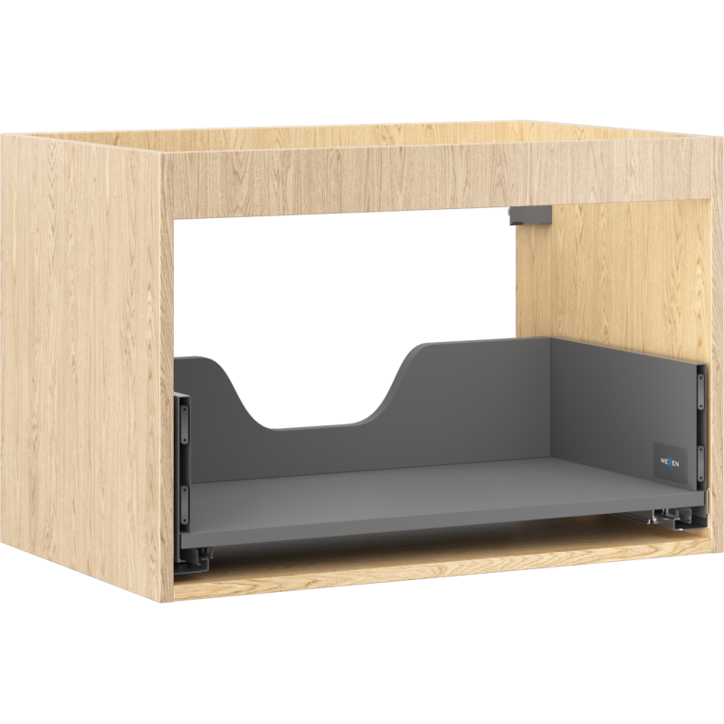 Mexen Box-A cuerpo de mueble bajo lavabo 70 cm, 1 cajón, roble - 91AX0-0700-470-1-81