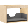 Mexen Box-A cuerpo de mueble bajo lavabo 70 cm, 1 cajón, roble - 91AX0-0700-470-1-81