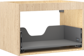 Mexen Box-A Korpus des Waschbeckenschranks 70 cm, 1 Schublade, Eiche - 91AX0-0700-470-1-81