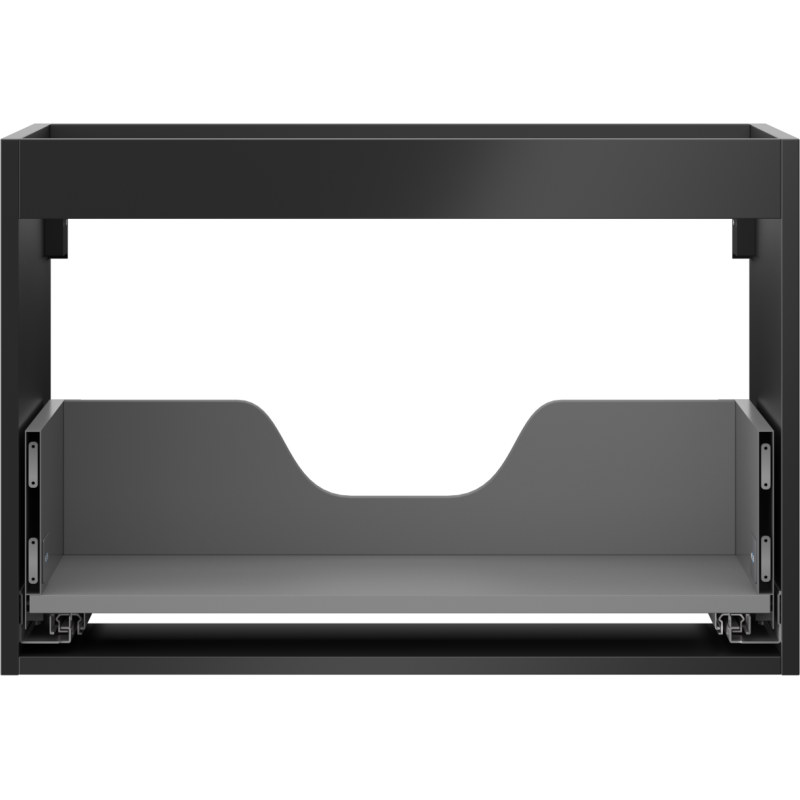 Mexen Box-A corpo de armário para lavatório 70 cm, 1 gaveta, preto mate - 91AX0-0700-470-1-71