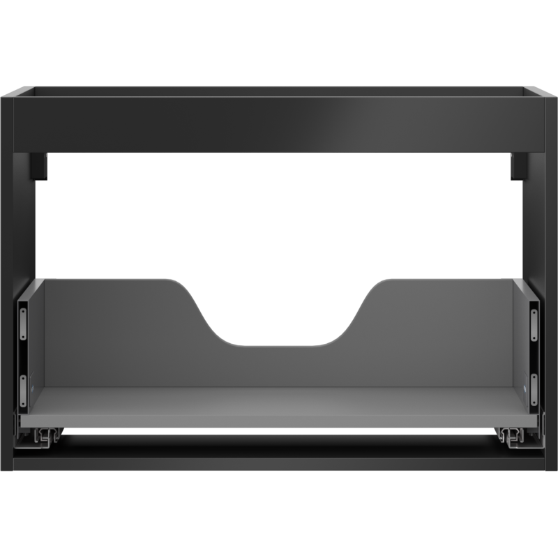 Mexen Box-A cuerpo del mueble de lavabo 70 cm, 1 cajón, negro mate - 91AX0-0700-470-1-71