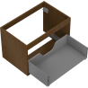 Mexen Box-A corpus wastafelonderkast 70 cm, 1 lade, walnoot - 91AX0-0700-470-1-86