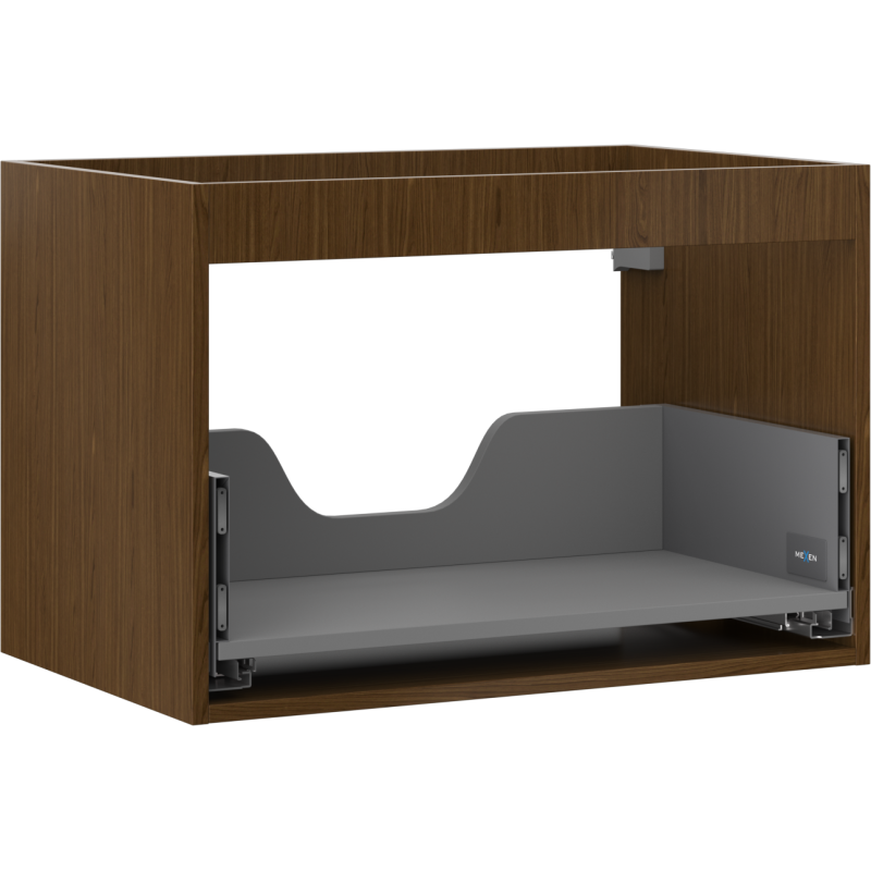 Mexen Box-A korpus szafki podumywalkowej 70 cm, 1 szuflada, orzech - 91AX0-0700-470-1-86