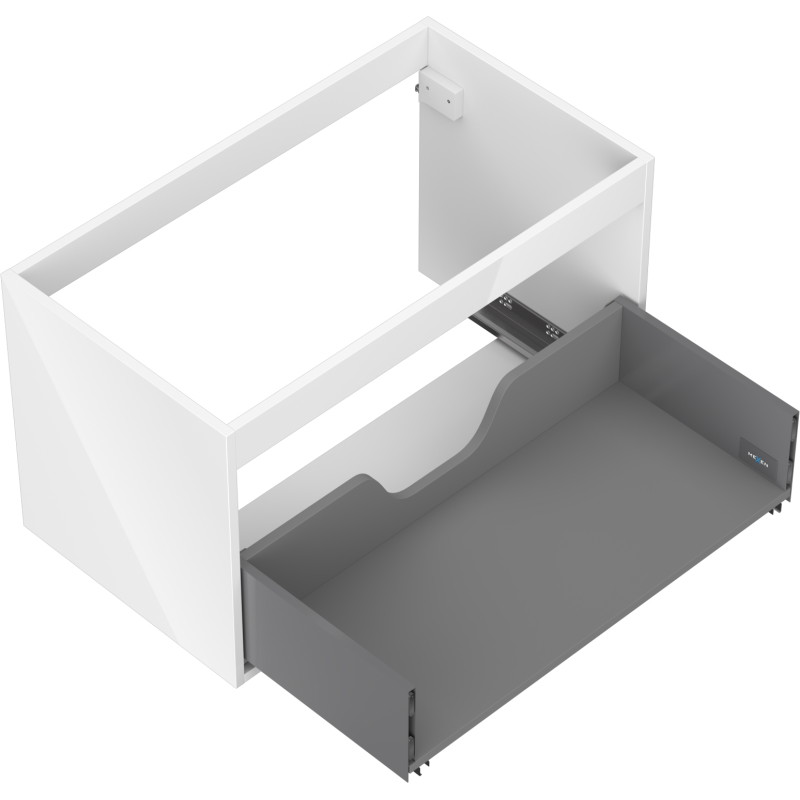 Mexen Box-A kappkorpus 80 cm, 1 sahtel, valge läige - 91AX0-0800-470-1-00