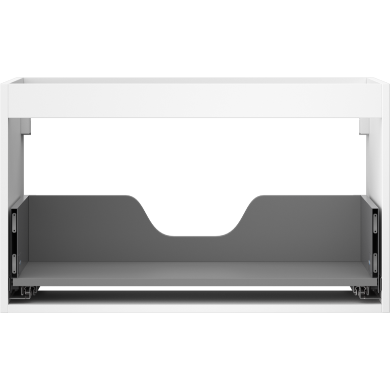 Mexen Box-A boîtier d'armoire sous-vasque 80 cm, 1 tiroir, blanc mat - 91AX0-0800-470-1-01