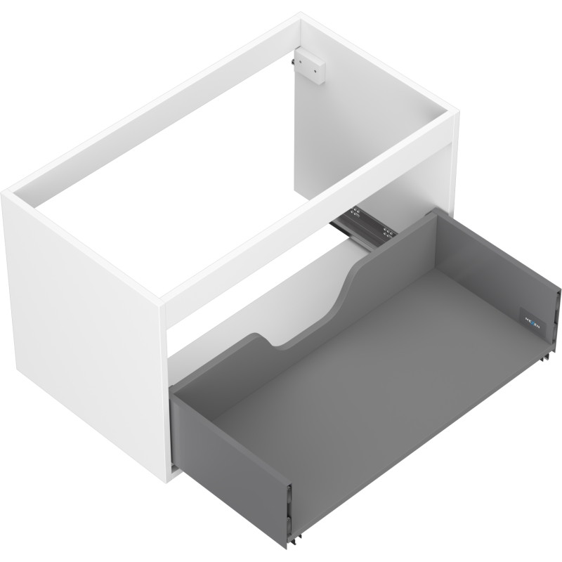 Mexen Box-A valamukapi kapp seina külge 80 cm, 1 sahtel, valge matt - 91AX0-0800-470-1-01
