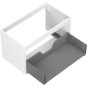 Corps de meuble sous-vasque Mexen Box-A 80 cm, 1 tiroir, blanc mat - 91AX0-0800-470-1-01
