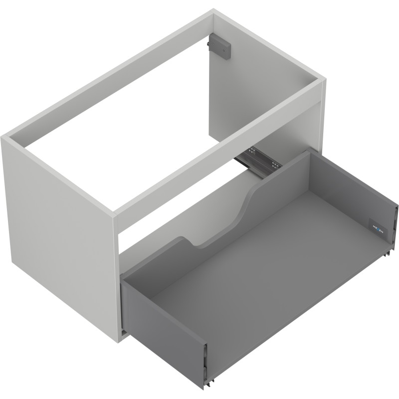 Mexen Box-A korpus ormarića ispod umivaonika 80 cm, 1 ladica, sivi mat - 91AX0-0800-470-1-62