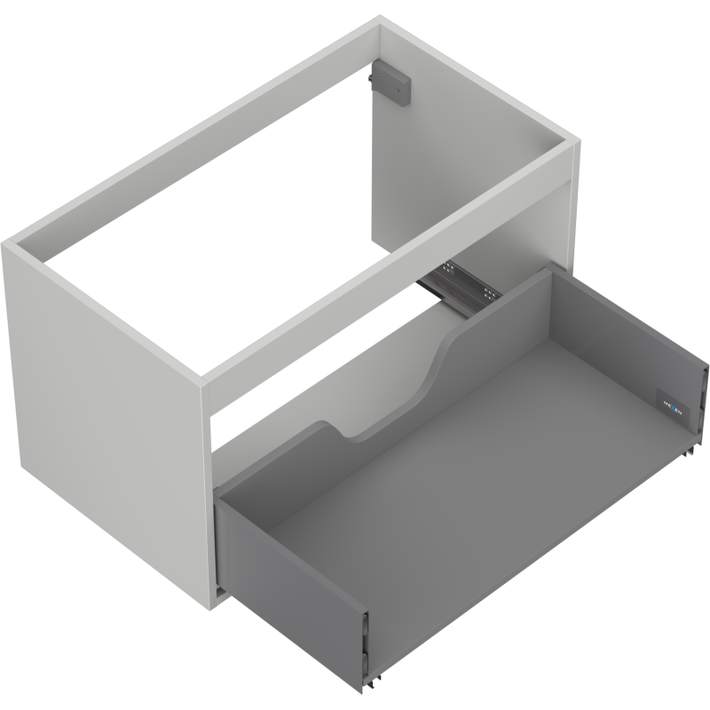 Mexen Box-A korpus szafki podumywalkowej 80 cm, 1 szuflada, szary mat - 91AX0-0800-470-1-62