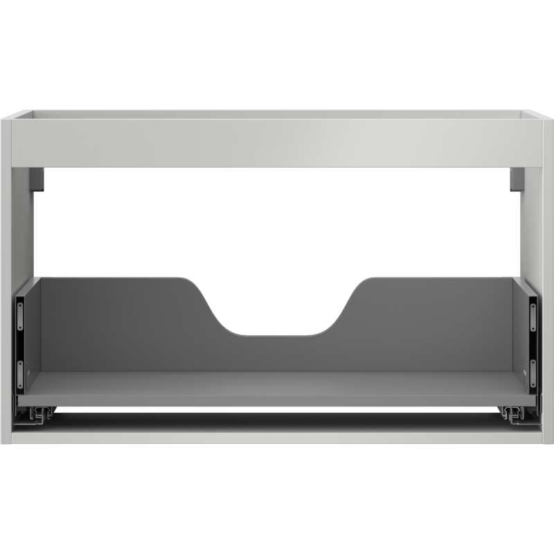 Mexen Box-A estructura de armario bajo lavabo 80 cm, 1 cajón, gris mate - 91AX0-0800-470-1-62