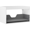 Corps de meuble sous-vasque Mexen Box-A 80 cm, 1 tiroir, blanc mat - 91AX0-0800-470-1-01