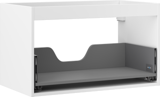 Mexen Box-A corpo de armário de lavatório 80 cm, 1 gaveta, branco mate - 91AX0-0800-470-1-01