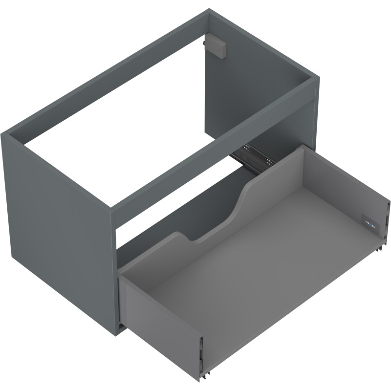 Mexen Box-A korpus szafki podumywalkowej 80 cm, 1 szuflada, grafit mat - 91AX0-0800-470-1-66