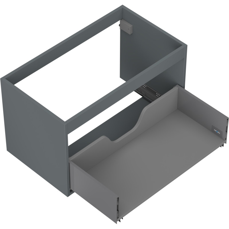 Mexen Box-A valamualuse kapi korpus 80 cm, 1 sahtel, matt grafiit - 91AX0-0800-470-1-66